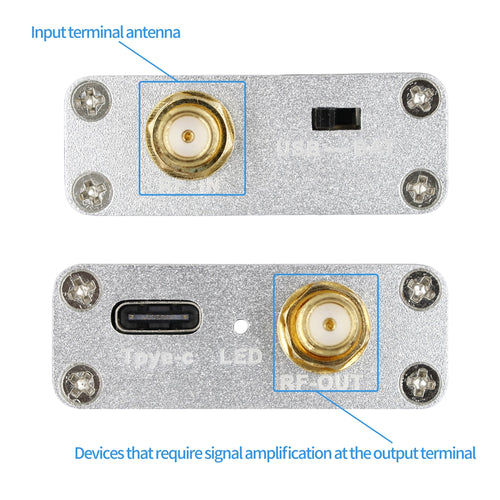 100K-6GHz Full Band Low Noise Amplifier 20dB High Gain Power Preamplifier LNA Module for RF & Software Defined Radio SDR