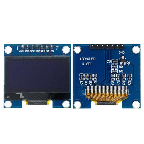 1.3 Inch OLED Display Module White/Blue 128X64 SPI/IIC I2C Communicate Color 4Pin/7Pin Screen Board