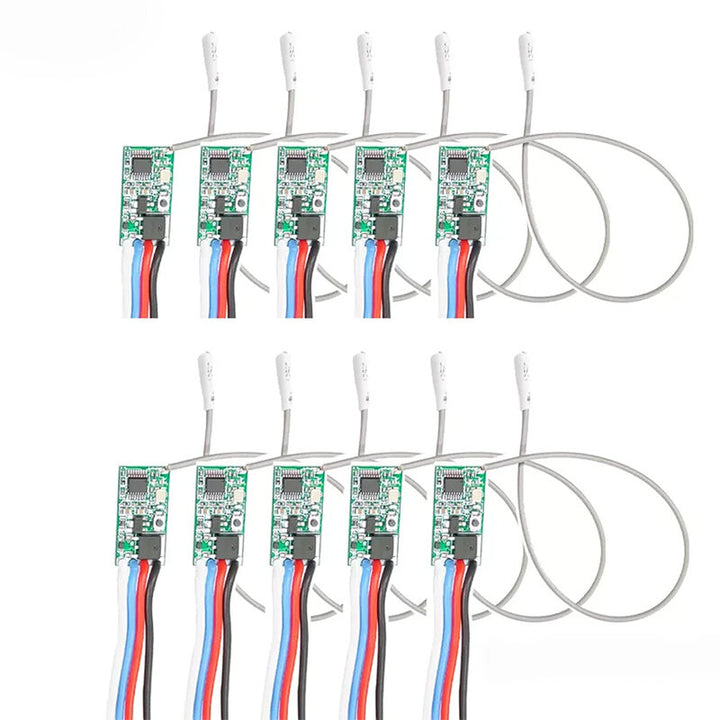 5pcs/10pcs 433.92Mhz Universal Wireless DC 3.6V-24V Remote Control Switch 1CH RF Relay Receiver LED Light Controller DIY Kit