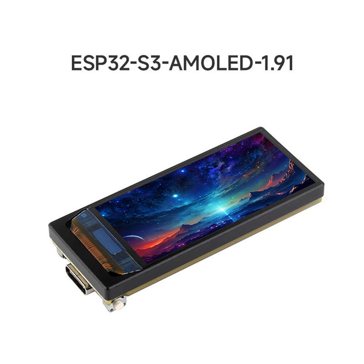 ESP32-S3 1.91inch AMOLED Display Development Board 240×536 32-bit LX7 Dual-core Processor Accelerometer Gyroscope Sensor