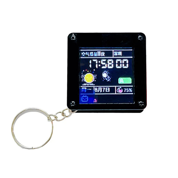 ESP32 C3 1.44 Inch LCD Display Desktop Small Ornaments Portable Carry-on Pendant Lvgl Spaceman ST7735