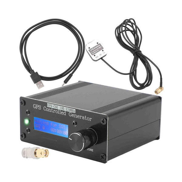 10K-220MHz VFO GPS Controlled Generator Taming Reference Signal Source Black Tool Accessories