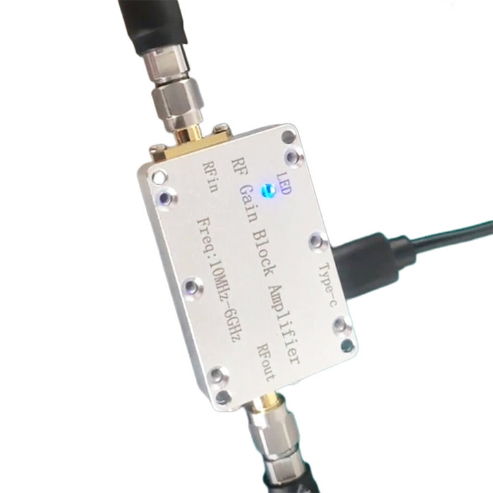 LNA 10MHZ-6GHz High Flatness Receiver Amplifier 10DB 20DB 30DB 40DB RF Drive for Drone GPS Radio FM Hackrf One Image Transmission