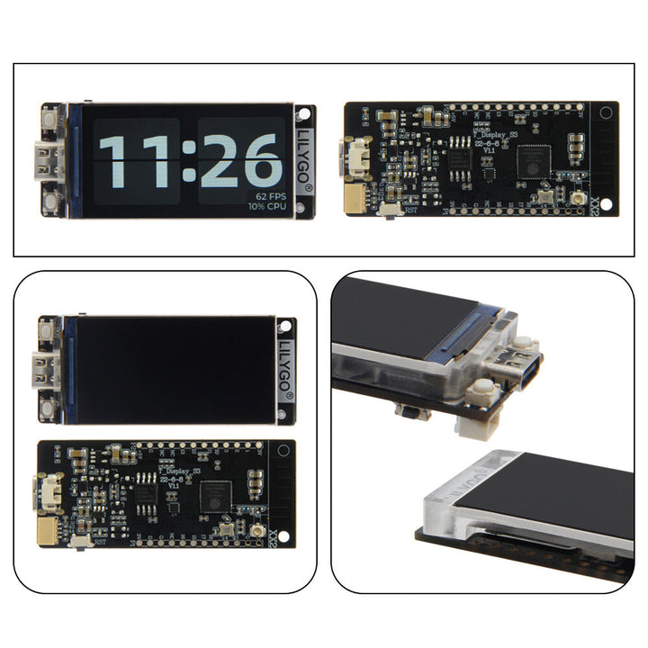 T-Display-S3 ESP32-S3 1.9 inch ST7789 LCD Display Development Board WIFI Bluetooth5.0 Wireless Module 170*320 Resolution