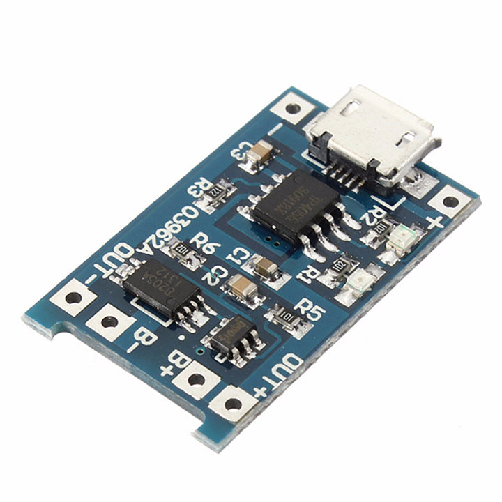 10Pcs USB Lithium Battery Charger Module Board with Charging and Protection Integration Board