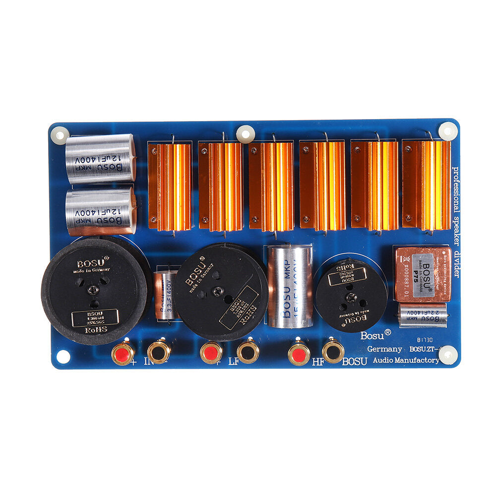 1500W 2 Way Tweeter Bass Speaker Crossover Two Way Divider Double Treb ...