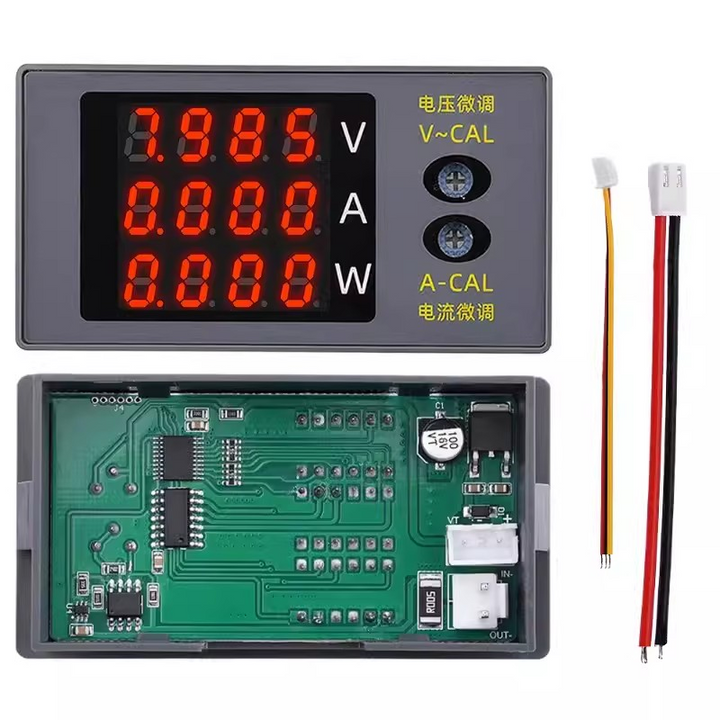 DC730 Digital Voltmeter Ammeter Wattmeter Voltage Current Energy Meter DC 0~100V 10A 1000W High Precision Power Meter