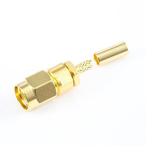 RF Coaxial connector Standard SMA Plug Straight Crimp for Cable RG174/RG316/LMR100