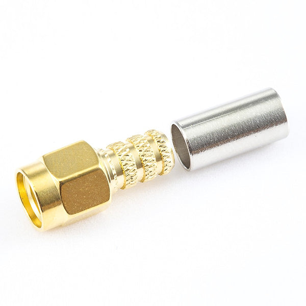 RF Coaxial connector Standard SMA Plug Straight Crimp for Cable RG58 / RG142 / SYV50-3