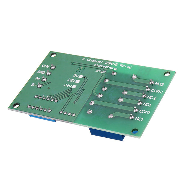 2 kanal RS485 Relais Bord UART Serial Port Schalter Modul Modbus Fernbedienung für PLC Smart Home DC12V