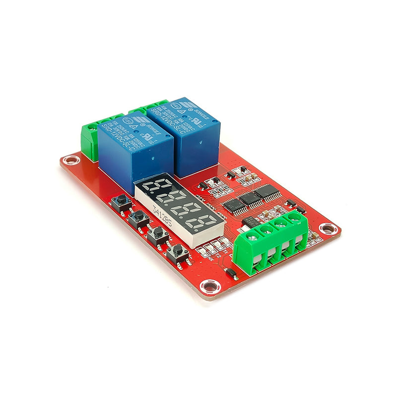 Multi Function Relay 2 Channel Multi-function Relay Module Delay Self-lock CycleTiming Time ...