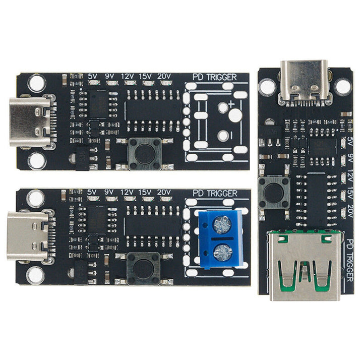 100W 5A Type-C Fast Charge Trigger Board Module PD/QC Decoy Board Fast Charge USB Type-C PD 2.0 3.0 Power Delivery Boost Module