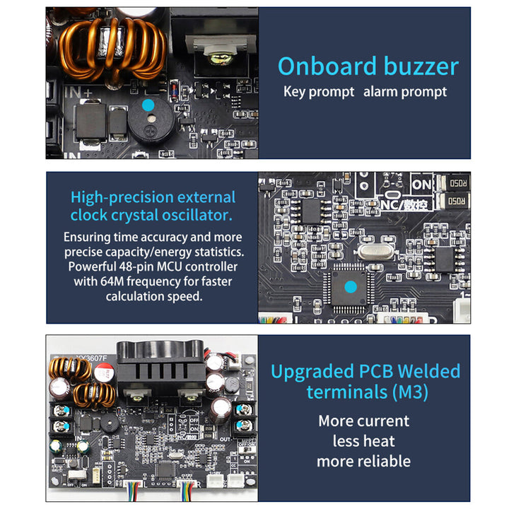 Sinilink XY3607F DC Buck-Boost Adjustable Power Supply Module 36V 7A 252W Constant Voltage Current Solar Charging Module LCD Display