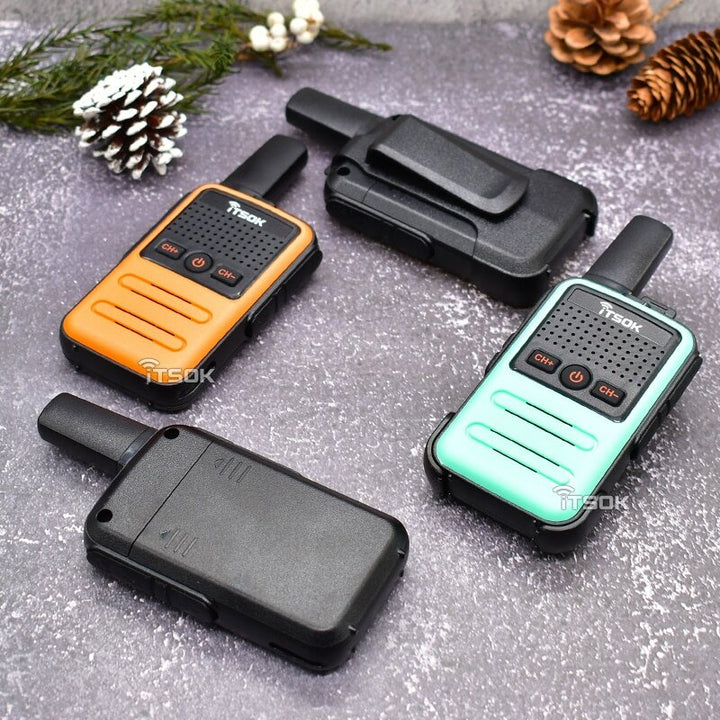 2Pcs ITSOK PMR446 Mini Walkie Talkie Long Range Commutator Station Kid Toys Amateur Radio Portable Handheld Two Way Radio European Version