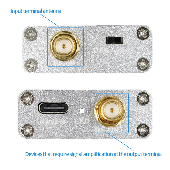 100K-6GHz Full Band Low Noise Amplifier 20dB High Gain Power Preamplifier LNA Module for RF & Software Defined Radio SDR