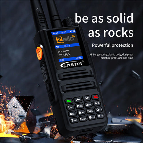DG90000 Zello Walkie Talkie Dual-Mode 4G Network bluetooth GPS Navigation WIFI 6000mAh Battery Outdoor Communication Intercom