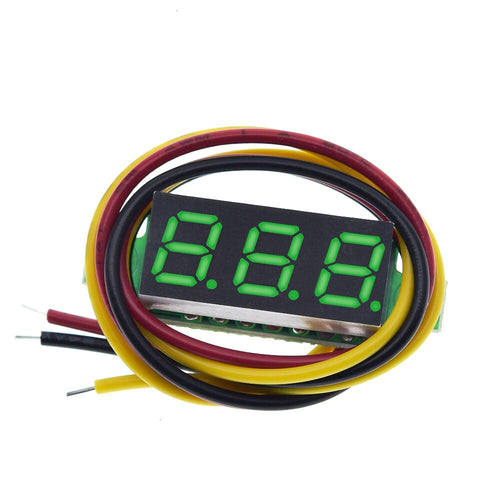 0.28 inch 3-wire Digital DC Voltmeter Head Digital Display Adjustable Three-wire DC0-100V Battery Voltmeter