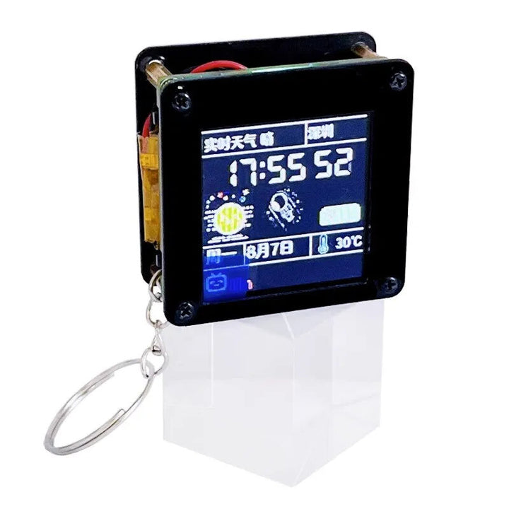 ESP32 C3 1.44 Inch LCD Display Desktop Small Ornaments Portable Carry-on Pendant Lvgl Spaceman ST7735