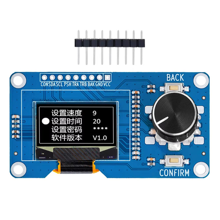 0.96/1.3 inch White Oled Display Screen Combined with EC11 Rotary Encoder Module IIC Interface for Arduinos