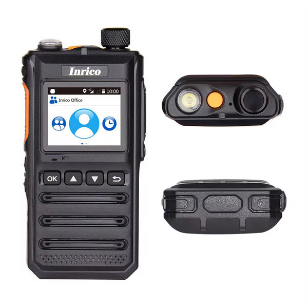 Inrico T640A Android 8.1 4G Network Walkie Talkie Separate Antenna Military POC Radio GPS bluetooth Wifi Long Battery Life Noise Cancellation