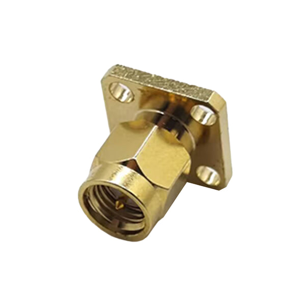 RF Coaxial connector Standard SMA Plug Straight Solder Type for PCB mount