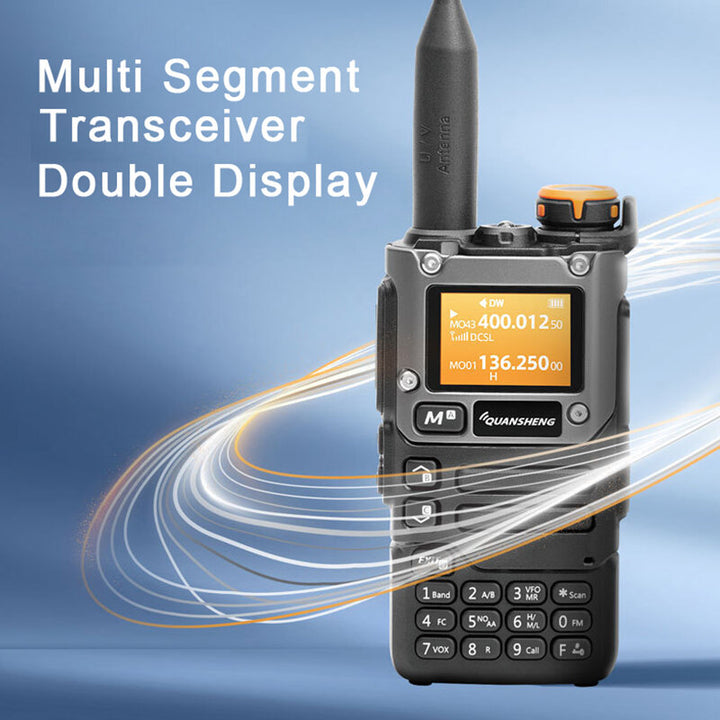 Quansheng UV-K58 5W Walkie Talkie Air Band Radio UHF VHF DTMF FM Scrambler NOAA Tyep-C Charging Wireless Frequency Two-Way Handheld Portable Radio