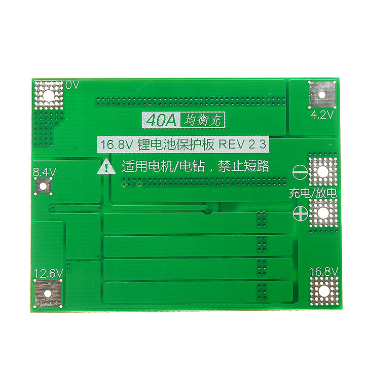 3Pcs 4S 40A Li-ion Lithium Battery 18650 Charger PCB BMS Protection Board with Balance For Drill Motor 14.8V 16.8V Lipo Cell Module