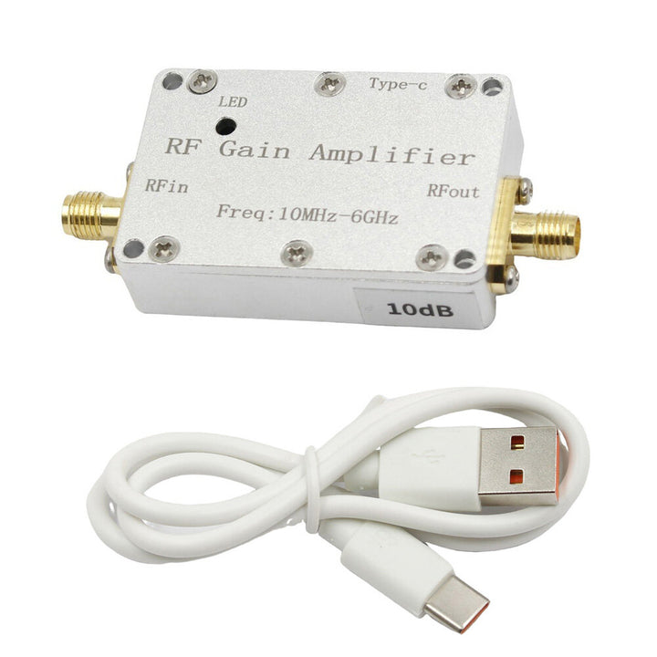 LNA 10MHZ-6GHz High Flatness Receiver Amplifier 10DB 20DB 30DB 40DB RF Drive for Drone GPS Radio FM Hackrf One Image Transmission