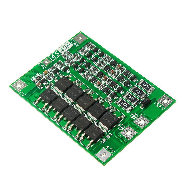 4S 40A Li-ion Lithium Battery 18650 Charger PCB BMS Protection Board with Balance For Drill Motor 14.8V 16.8V Lipo Cell Module