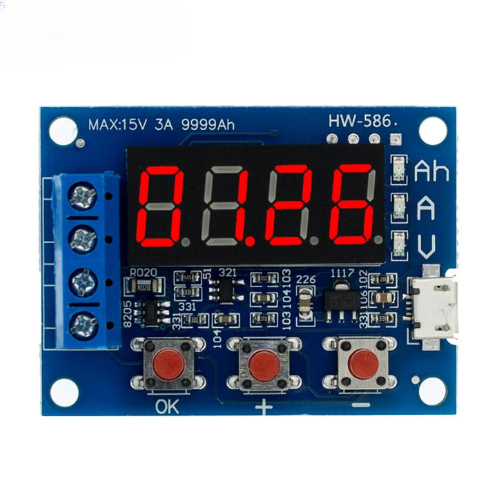 ZB2L3 Battery Tester LED Digital Display 18650 Lithium Battery Power Supply Test Resistance Lead-acid Capacity Discharge Meter Accurate Measurement