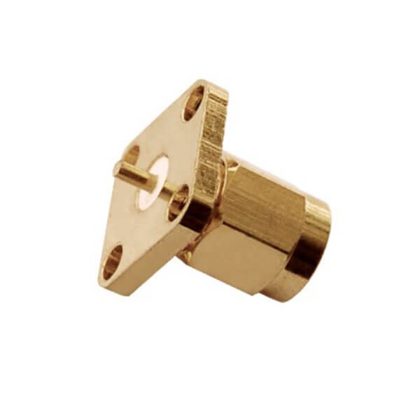 RF Coaxial connector Standard SMA Plug Straight Solder Type for PCB mount