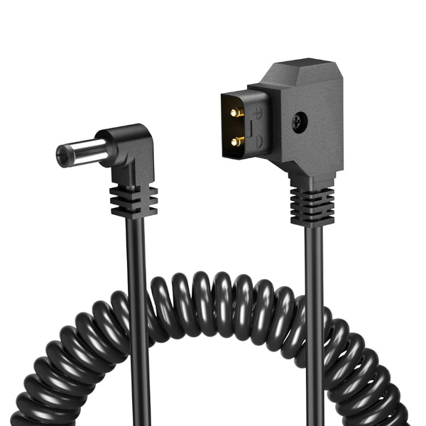 ELECBEE-Kabel Anton Bauer Power Tap D-Tap auf 2.1 DC 12 V rechtwinkliges Spiralkabel KiPRO LCD-Monitore