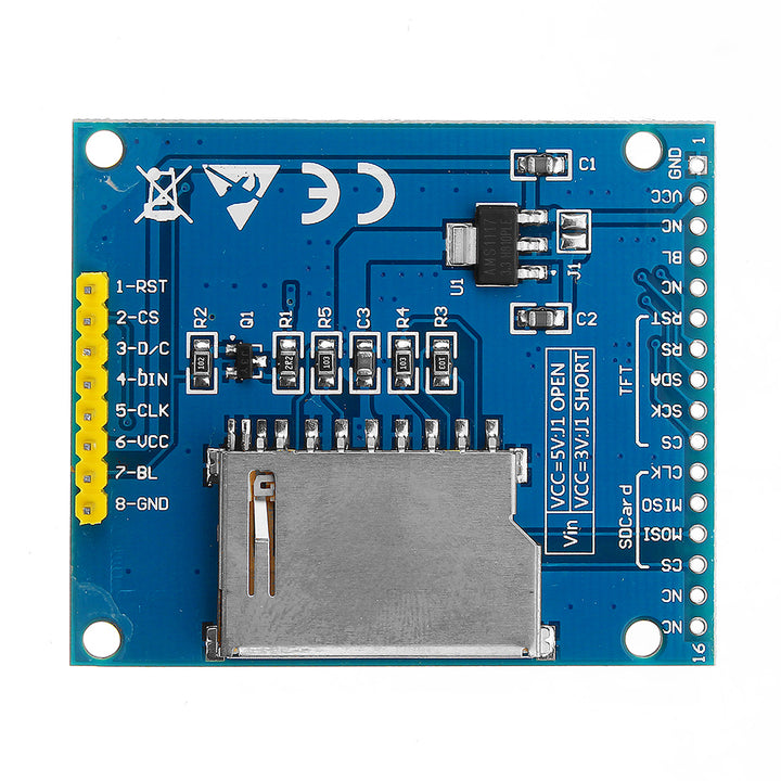 1.8 Inch 128X160 ILI9163/ST7735 TFT LCD Module With PCB Baseboard SPI Serial Port