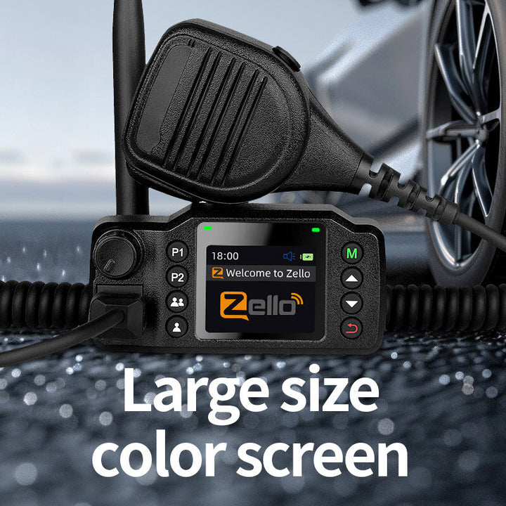 ZELLO DG9800 4G Car Radio Mini Walkie Talkie Global Coverage Quad-Core ARM Cortex GPS bluetooth Android LTE Waterproof Long Distance Intercom 5000KM