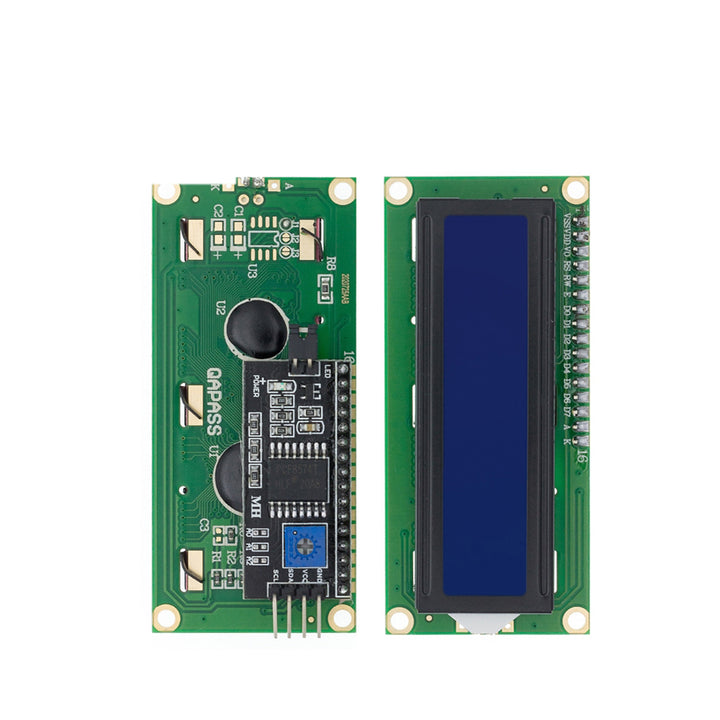 LCD1602 LCD Screen Module Blue/Yellow Green Screen IIC/I2C 1602 LCD Module LCD1602A Blue Screen with Back Module