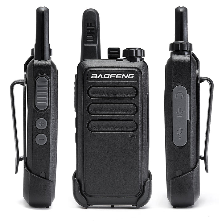 2PCS Baofeng BF-C9 Handheld Walkie Talkie 400-470MHz UHF Two Way Radio Ham Portable Communicator USB Charging