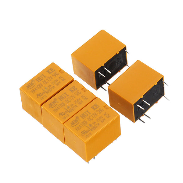 5Pcs HK4100F-DC3V 5V 9V 12V 24V-SHG 3A 6Pin Relay Module