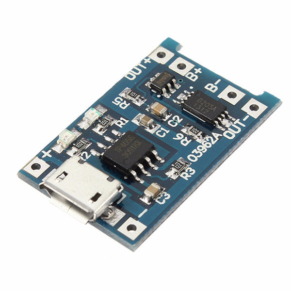 5Pcs USB Lithium Battery Charger Module Board with Charging and Protection Integration Board