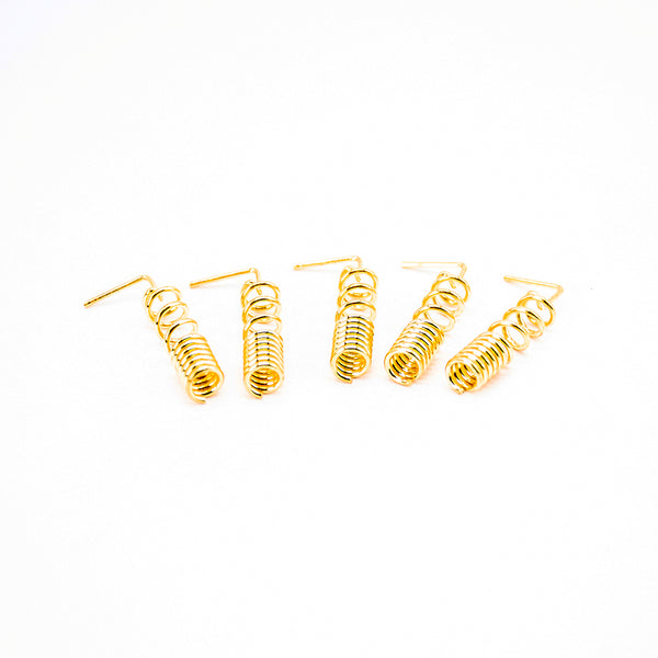 5pcs Copper GSM GPRS Straight / Bent Spring Antenna Bold Copper Spiral Coil Wound Antenna GSM Motherboard Welding DIY