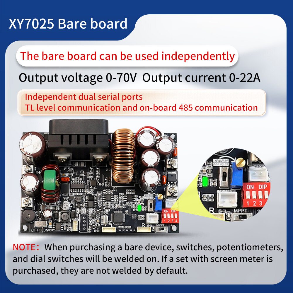 Sinilink XY7025 DC Buck Adjustable Power Supply Module 70V 25A