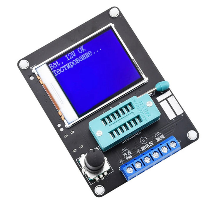 GM328A Transistor Tester Diode Capacitance ESR Voltage Frequency Meter PWM Square Waving Signal Generator Soldering