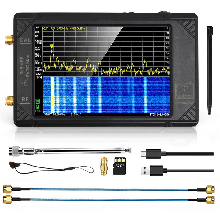 Ultra SA Portable Spectrum Analyzer LNA Tester with 32GB 4-inch Touchscreen 100kHz~5.3GHz