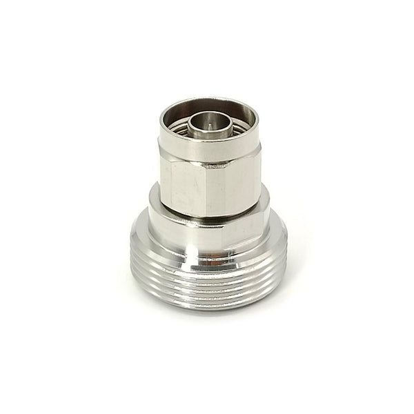 HF-Adapter Metall gerader N-Stecker auf 7/16 DIN-Buchse freihängend 50 Ohm