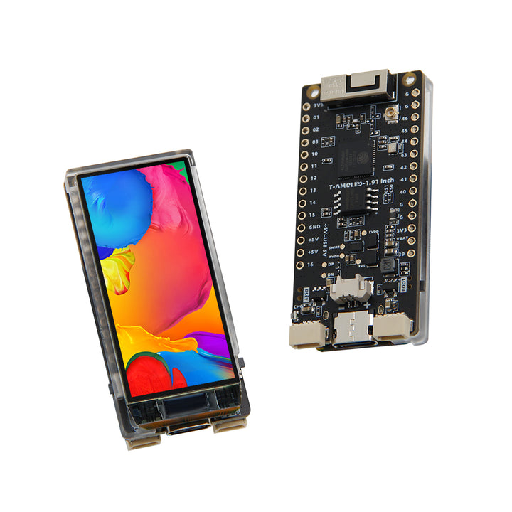 T-Display-S3 AMOLED Screen ESP32-S3 1.91-inch RM67162 Display Development Board WiFi Bluetooth 5.0 Wireless Module