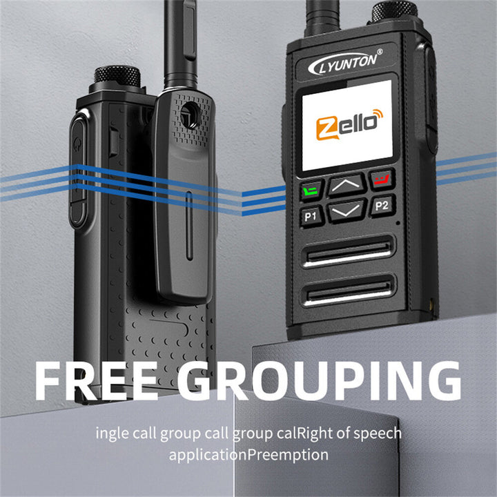 DG2000 Zello Walkie-Talkie 4G Network Unlimited Range 6000mAh Battery GPS Navigation bluetooth WIFI Outdoor Communication