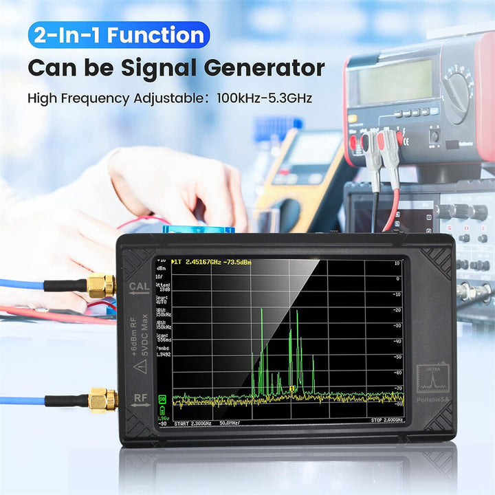 Ultra SA Portable Spectrum Analyzer LNA Tester with 32GB 4-inch Touchscreen 100kHz~5.3GHz