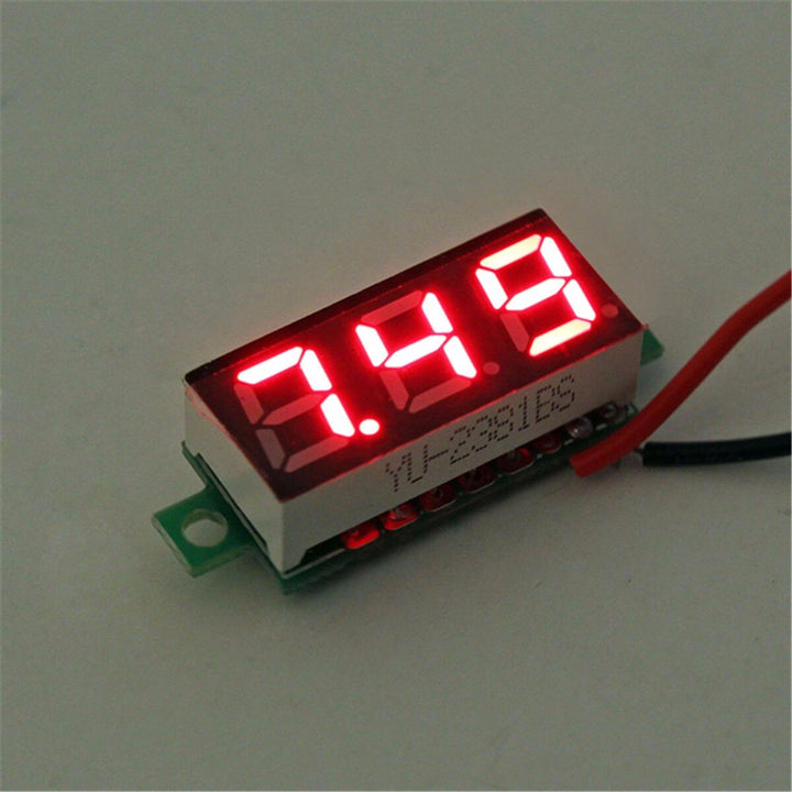 0.28 Inch 2.5V-30V Mini Digital Volt Meter Voltage Tester Two Line Voltmeter