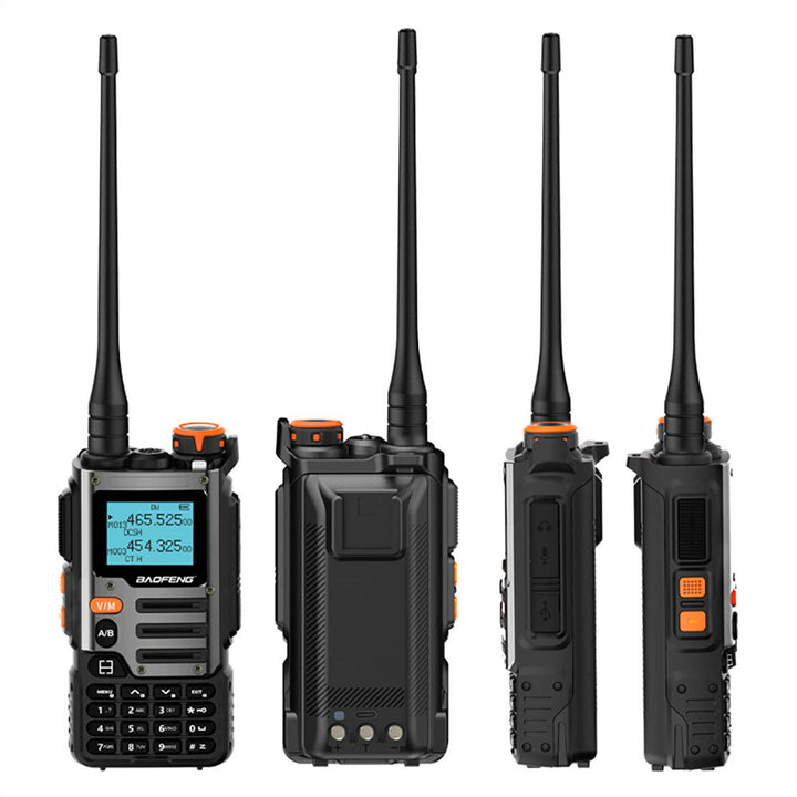 Baofeng UV-K68 Two-Way Radio Walkie Talkie 20W Power 1000 Channels NOAA Weather Reception 1.44" Display High Capacity Battery Dual-Band VHF/UHF Transceiver EU Plug