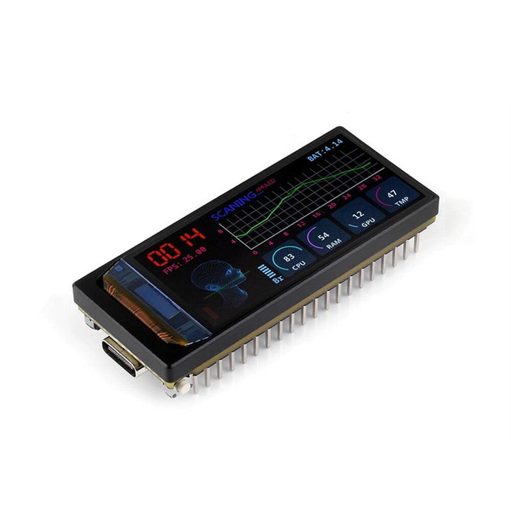 ESP32-S3 1.91inch AMOLED Display Development Board 240×536 32-bit LX7 Dual-core Processor Accelerometer Gyroscope Sensor