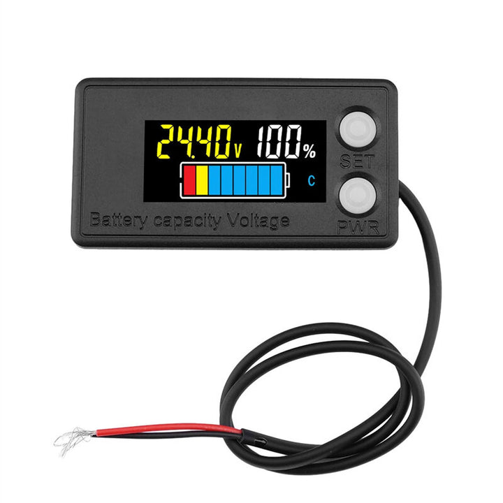 DC7-100V Waterproof LCD Digital Battery Capacity Indicator Intelligent Voltmeter Car Motorcycle Voltage Meter Battery Tester